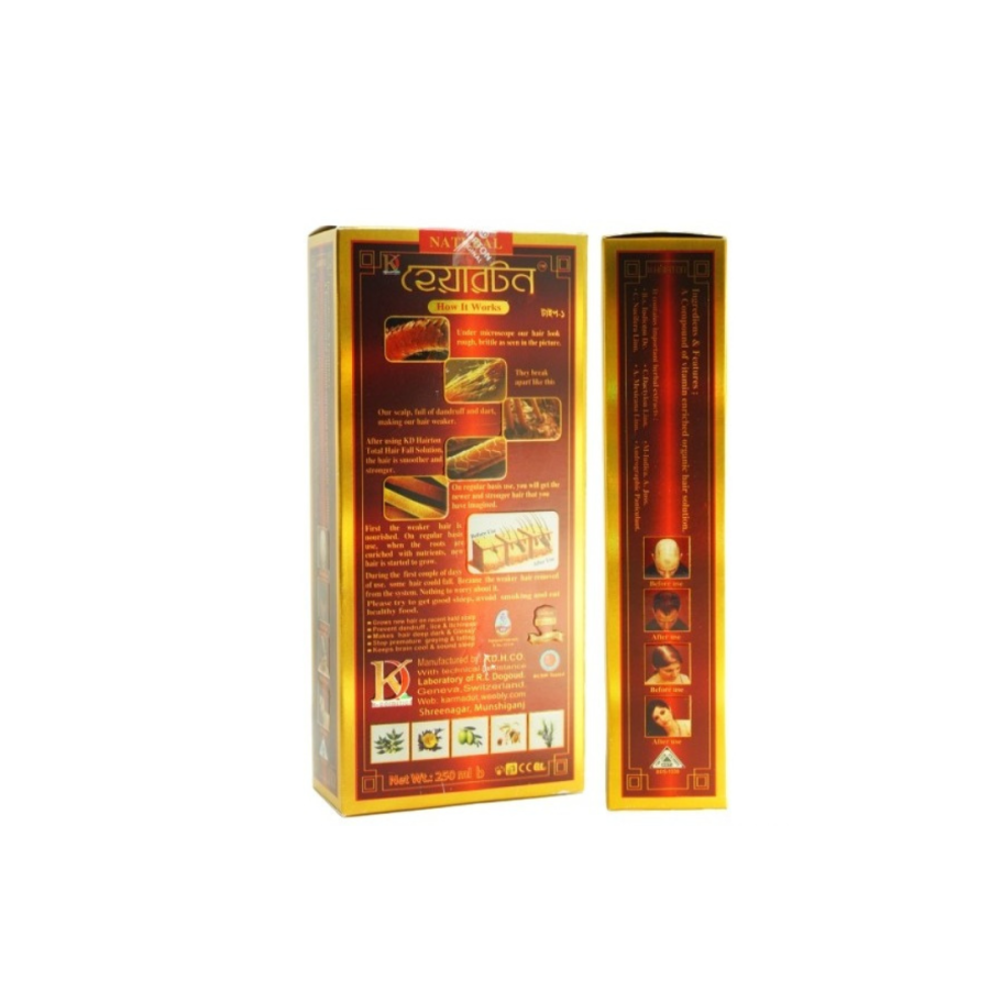 KD HAIRTON HAIR-OIL (Herbal Oil) 250ml