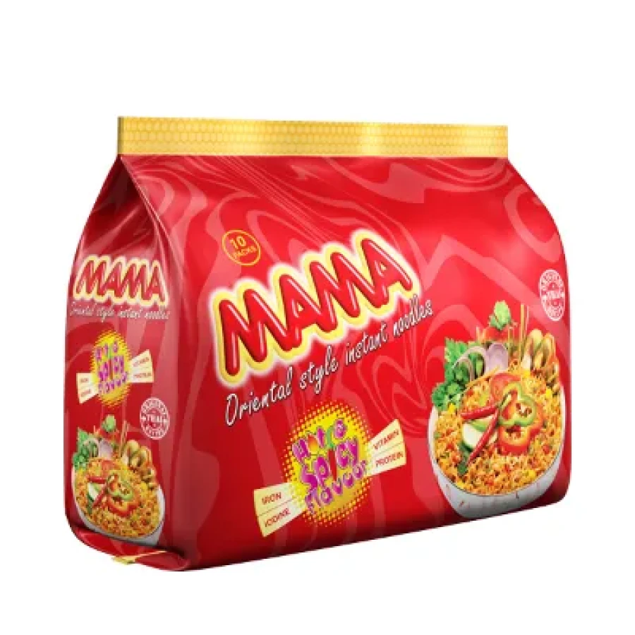 Mama Noodles (hot & spicy flavour) 8 pcs -496 gm