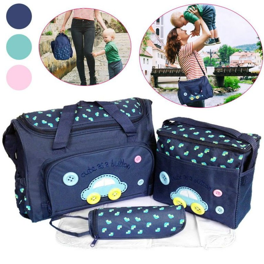 Multi-functional Mother Diaper Bag Mother Baby Travel Bag 1 Set (3pcs) Multicolor Available